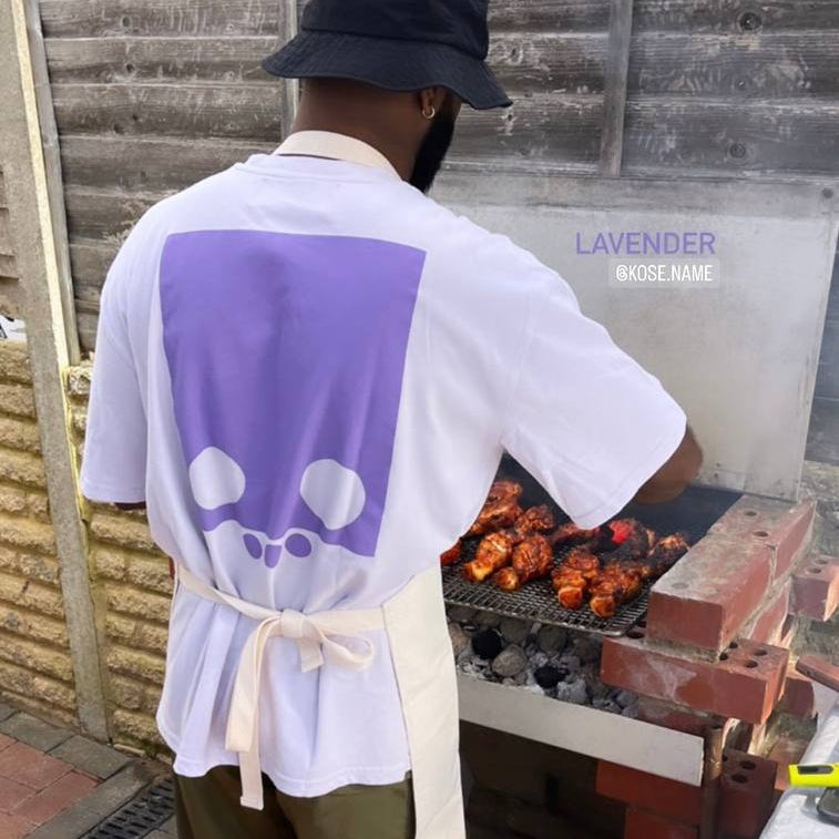 Oversize Backprint · Lavendel