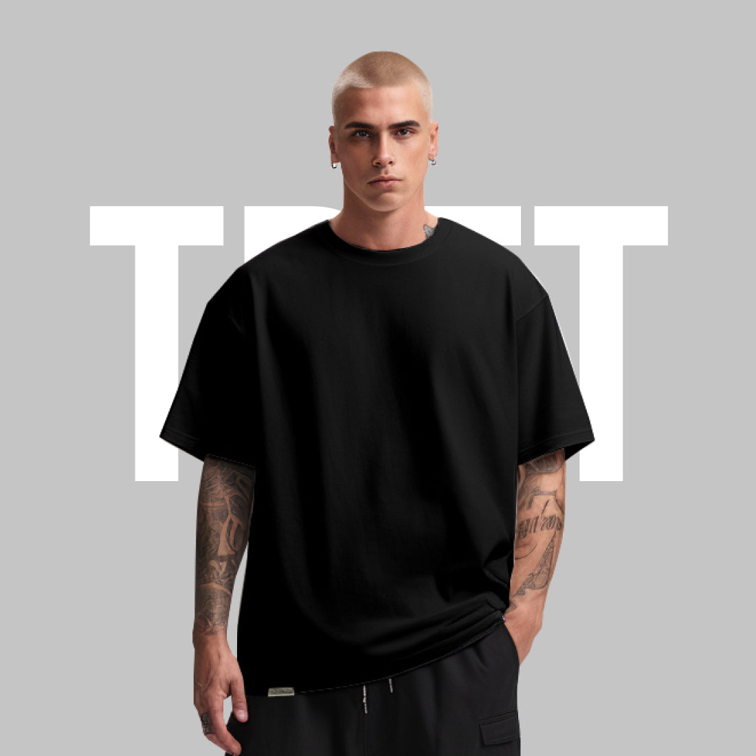 Oversize Blank - Soft Black (Metal-Clip)
