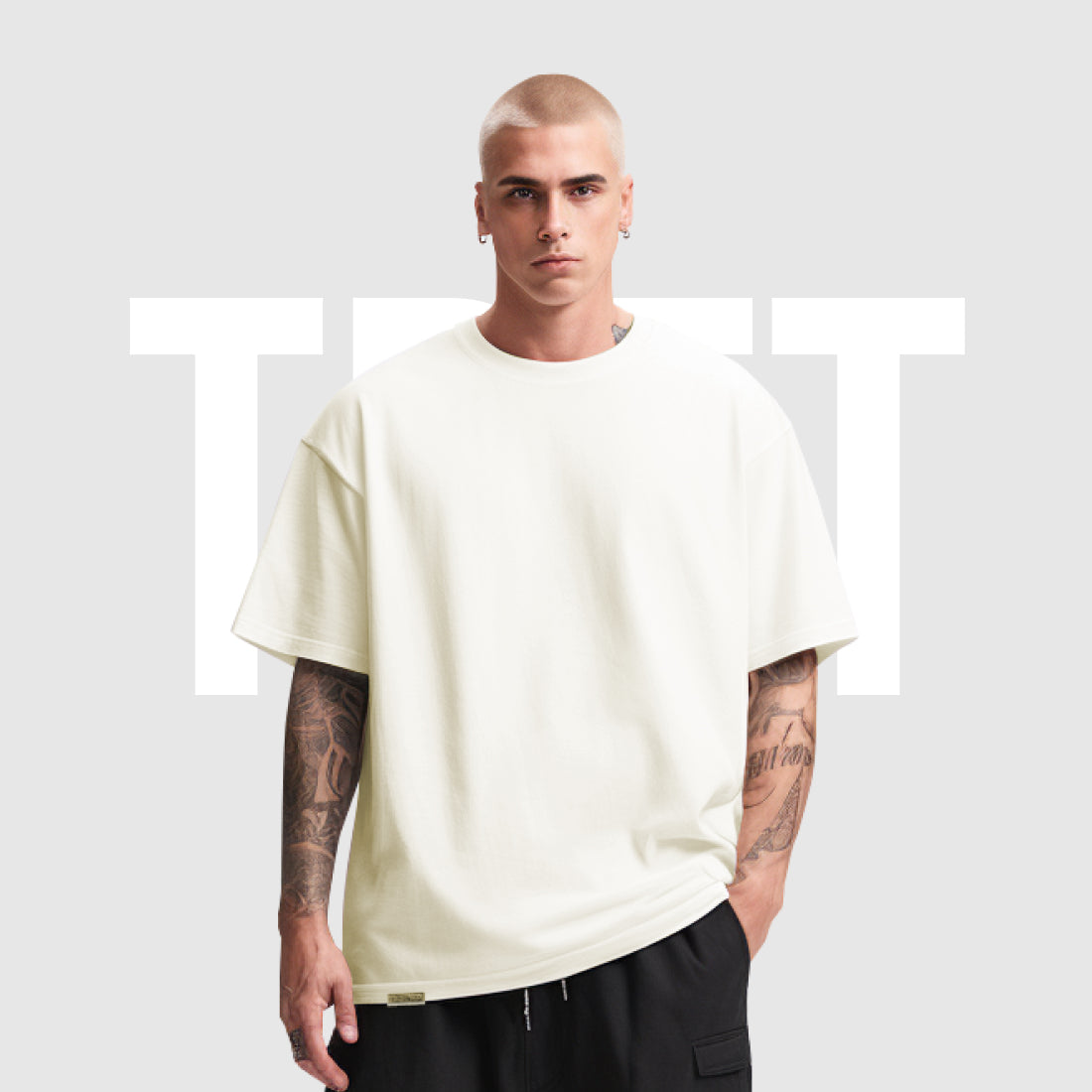 Oversize Blank - Cream (Metal-Clip)