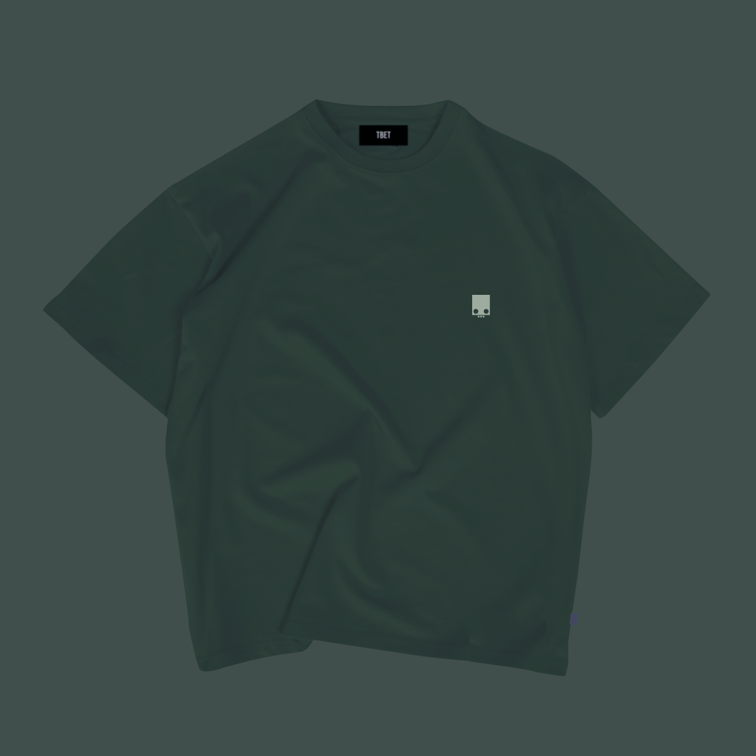 Deep Sage - TBET Oversize Cropped