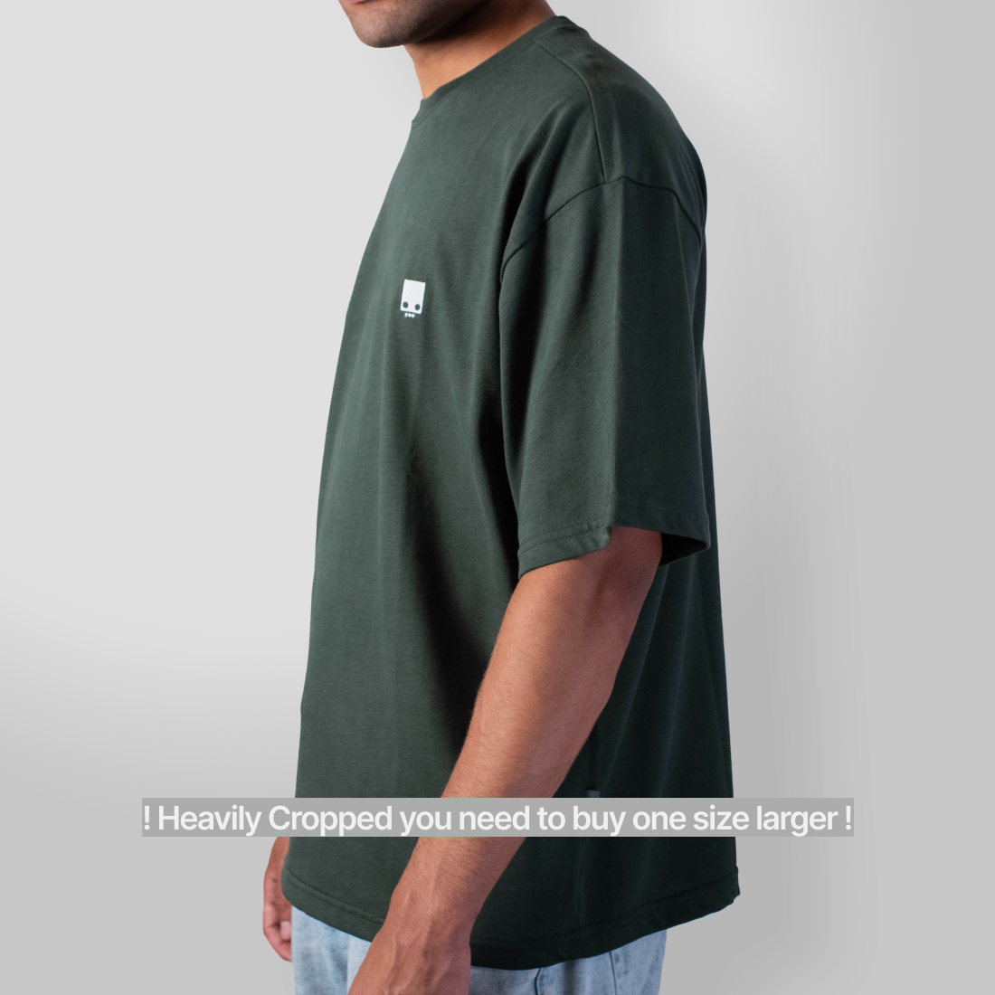 Deep Sage - TBET Oversize Cropped