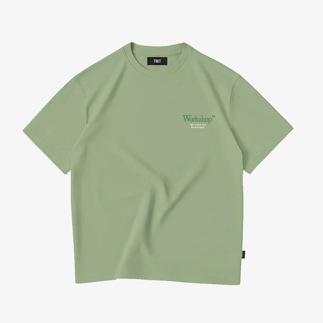 Oversize Skull Backprint · Sage