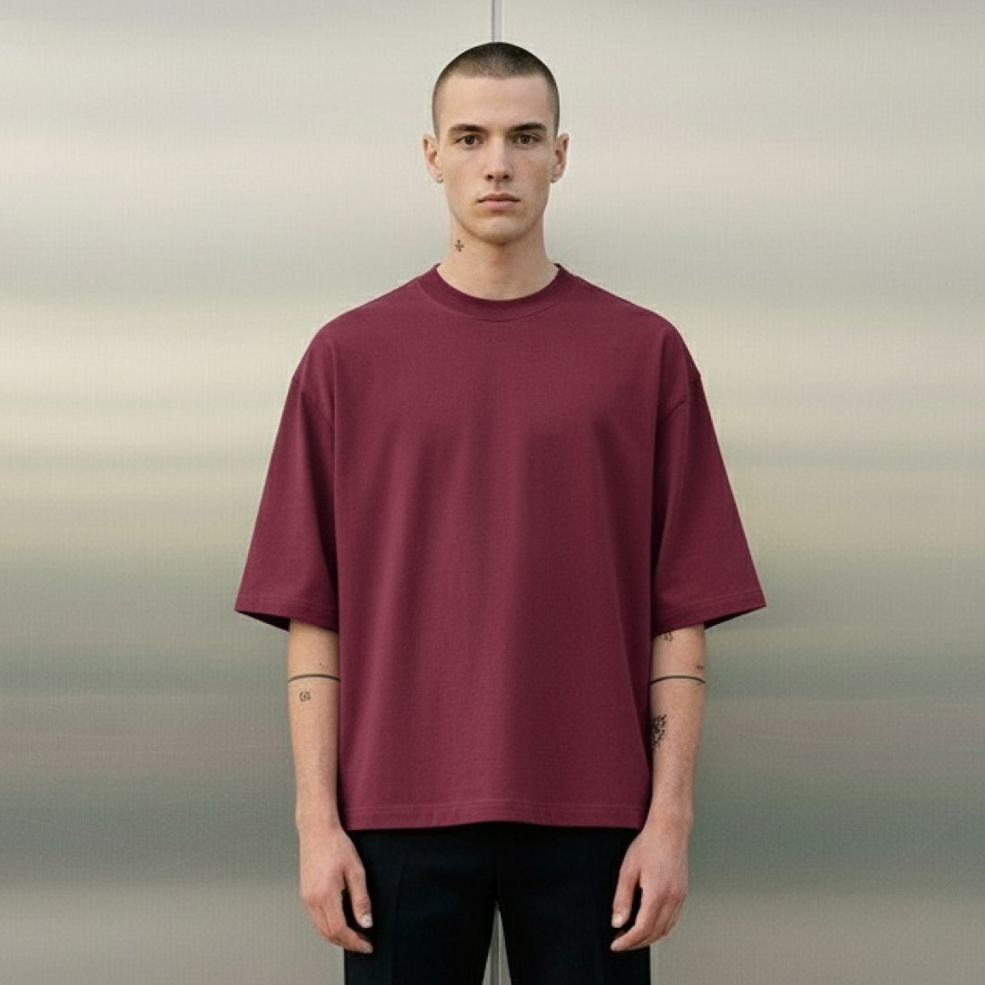 Oversize Blank - Maroon Red