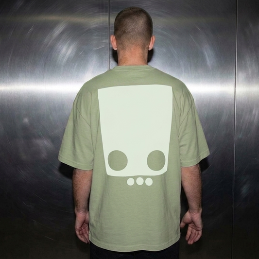 Oversize Skull Backprint · Sage